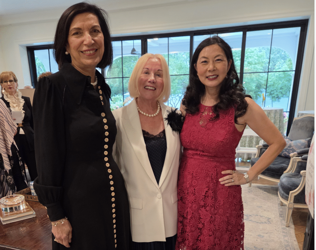 Dr. Huda Y. Zoghbi, Elsie Eckert,  at the BRASS 30th anniversary celebration (Photo by Wilson Parish)